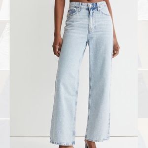 H&M Loose Straight High Jeans